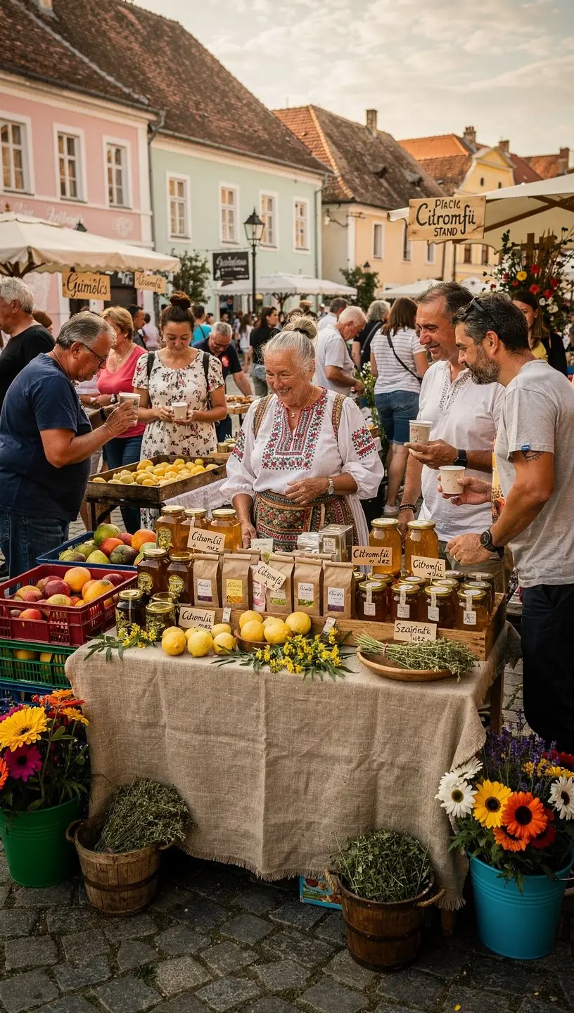 Tea elkészítése citromfűből, aromás gőzök a levegőben.